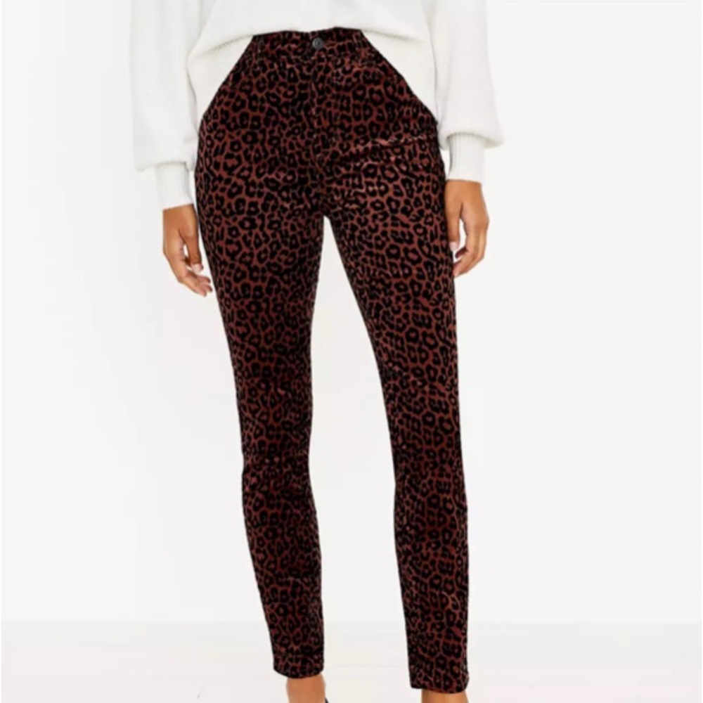 Loft High Waist The Skinny Corduroy Jeans NWT
